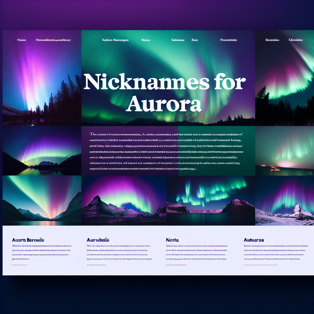 Nicknames for Aurora