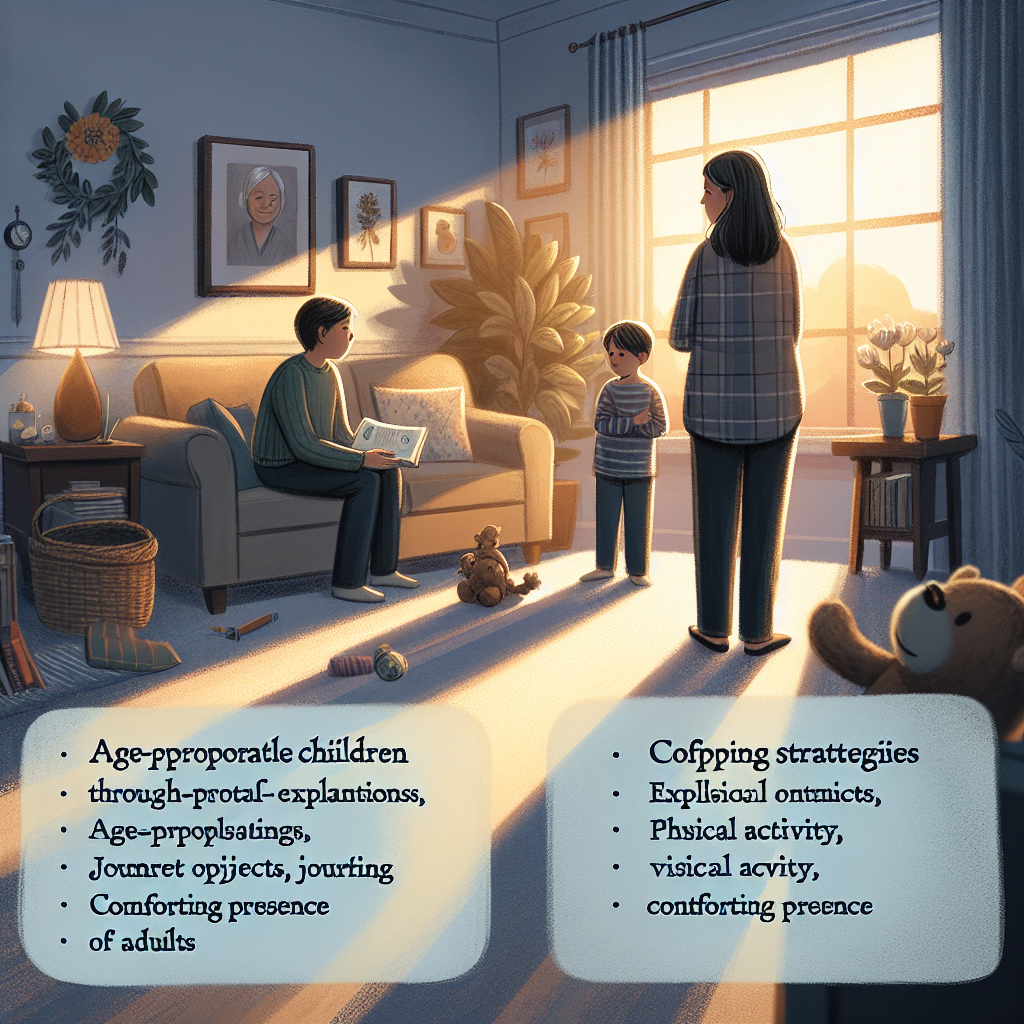 Supporting children through grief and loss: Age-appropriate explanations, coping strategies, and seeking professional help when needed.