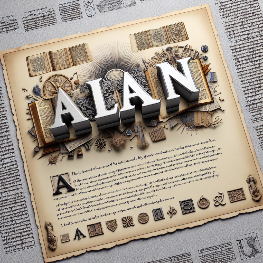 Alan name meaning and origin