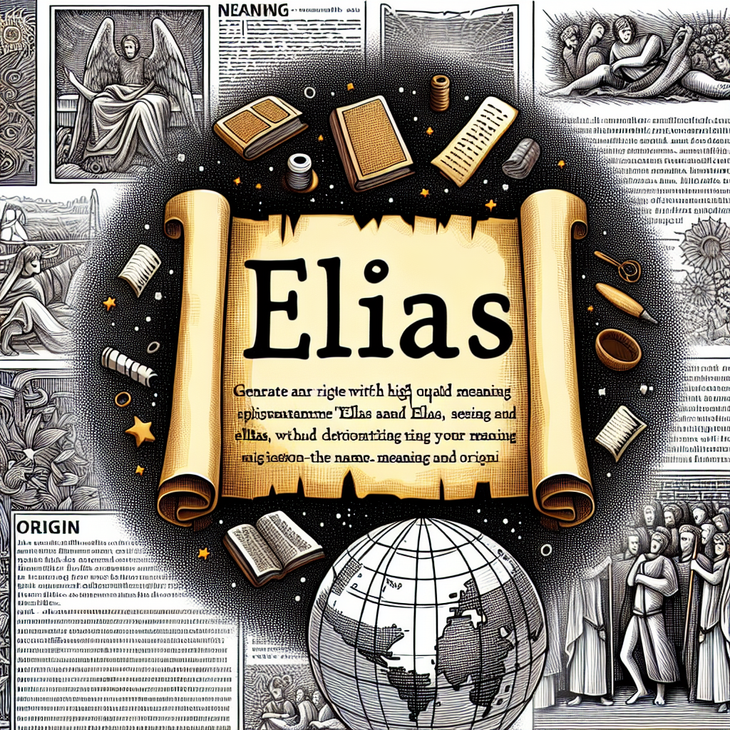 Elias name meaning and origin