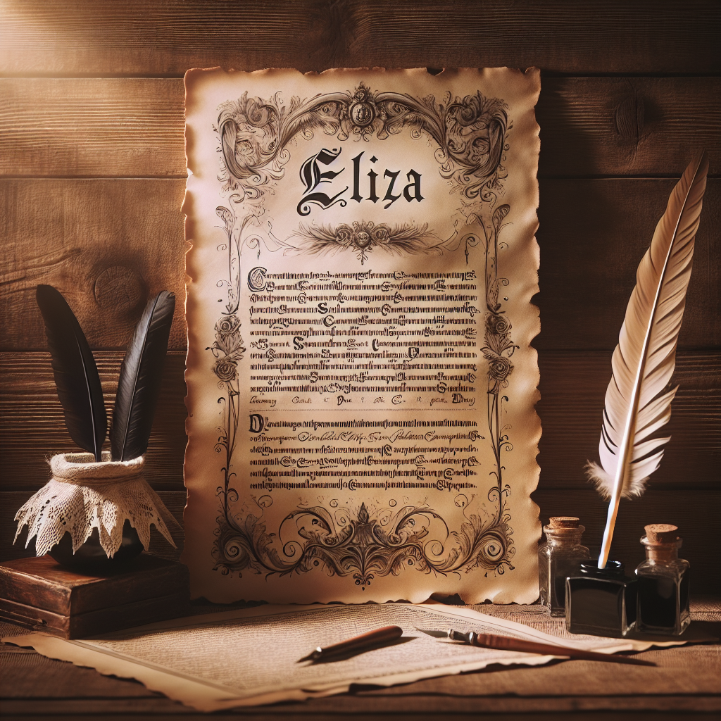 Eliza name meaning and origin